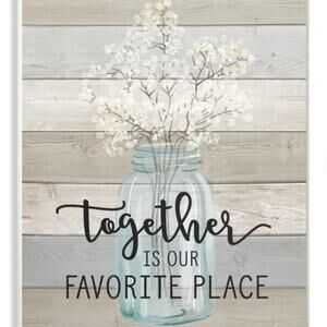 Our Favorite Place NWT Print on Wood Wall Decor